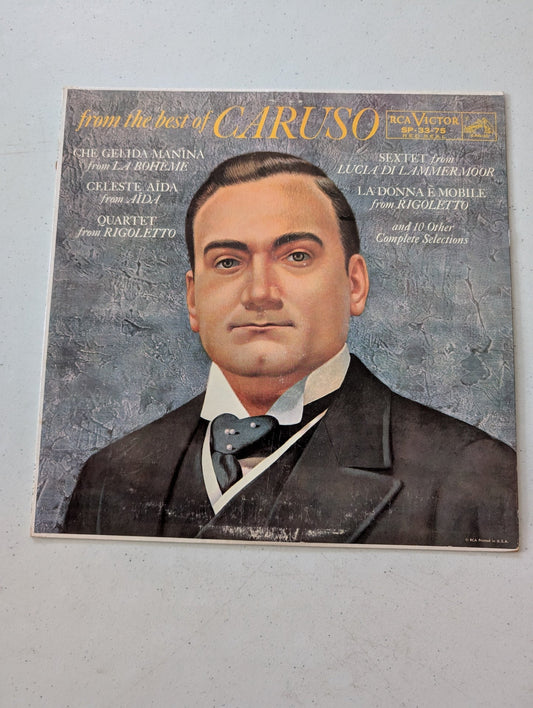 From The Best of Caruso - 1960 RCA Victor - 33RPM 12" Vinyl(Vintage Vinyl Record LP Album)