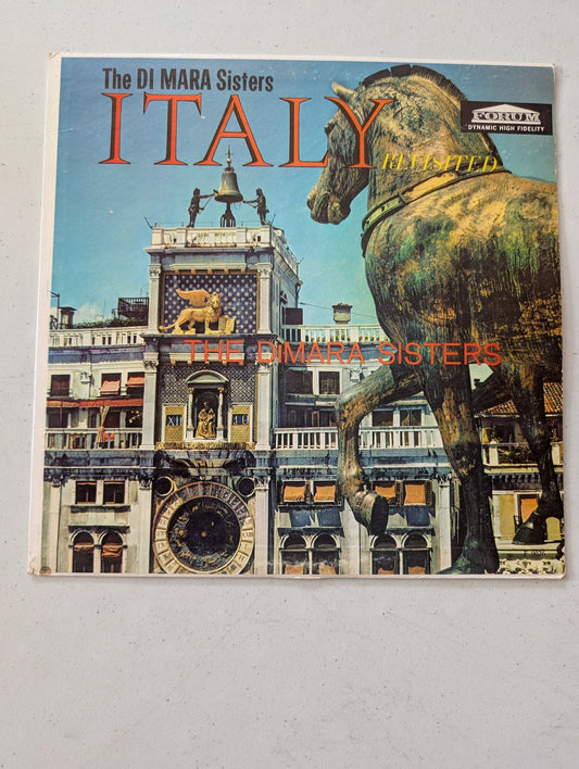 Italy by The Di Mara Sisters Vinyl Record, Stereo Roulette SF 9026(Vintage Vinyl Record LP Album)