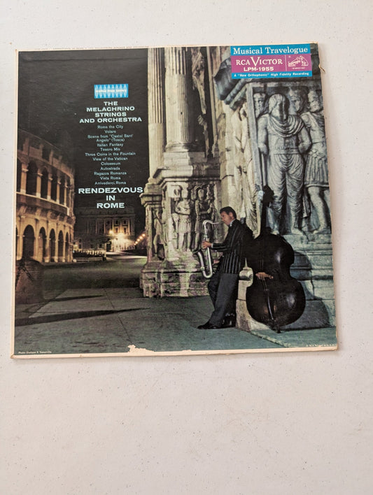 The Melachrino Strings And Orchestra - Rendezvous In Rome (LP, Album, Mono)(Vintage Vinyl Record LP Album)