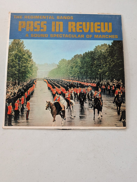Pass In Review - The Regimental Bands (Spectacular Marches) - Somerset Records(Vintage Vinyl Record LP Album)