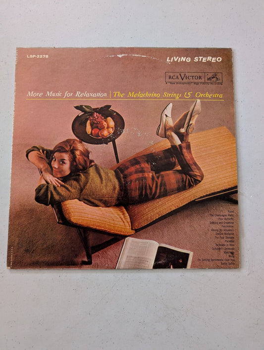 MORE MUSIC FOR RELAXATION VINYL LP RECORD ALBUM MELACHRINO STRINGS LIVING STEREO(Vintage Vinyl Record LP Album)