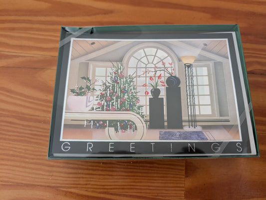Contemporary "Greetings" Cards from Unknown - 1980s-1990s Stationery (Paper, Ink Greeting Cards, Contemporary, Artistic, Modern, Multi-color)