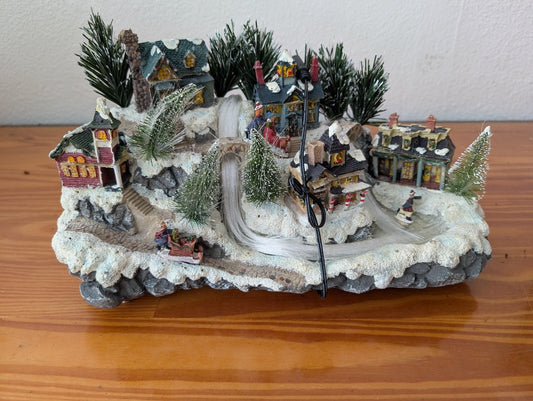 Mountain Ski Village from Unknown -  Holiday Decor (Resin, Plastic, Bottle Brush Trees Christmas Village Display, Christmas, Winter Wonderland, Multicolor)