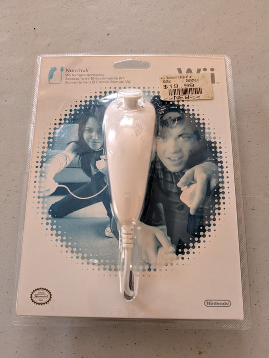 Nintendo Wii Nunchuck Controller Original OEM Authentic Brand New Sealed