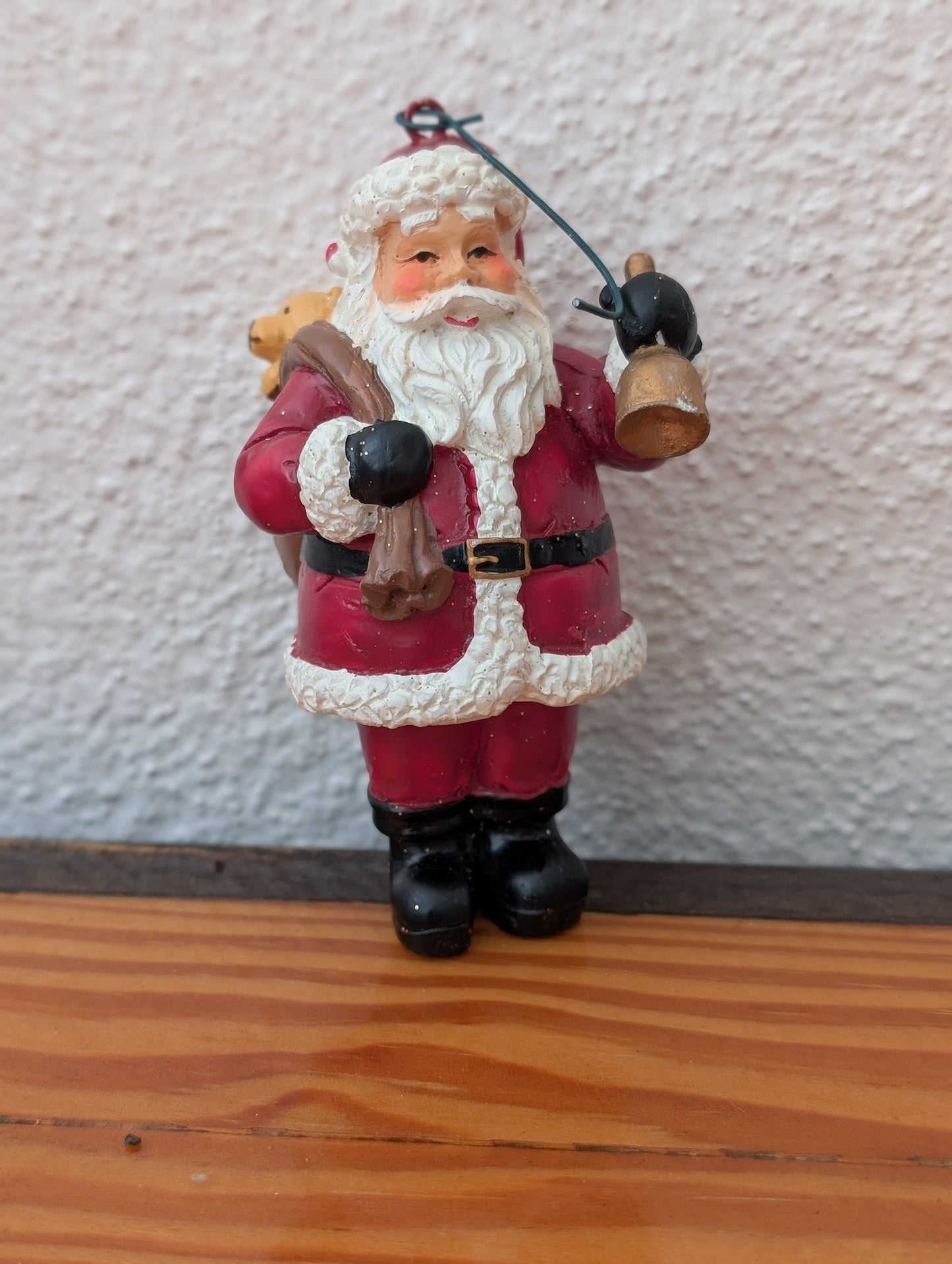 Traditional Santa Ornament from Unknown -  Ornaments (Resin Ornament, Traditional, Red, White, Black, Gold)