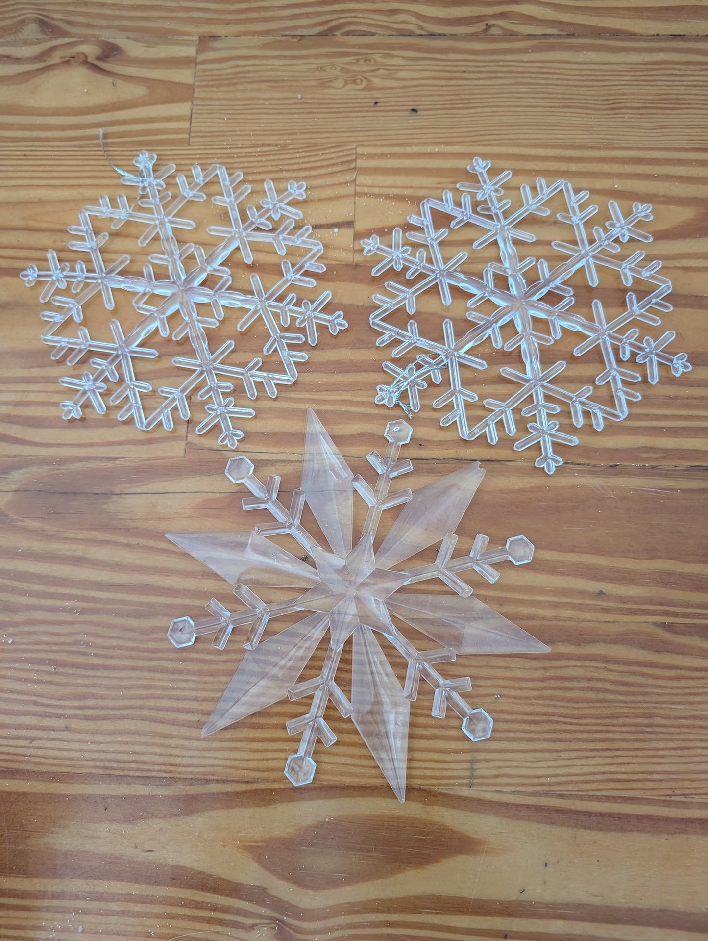 Acrylic Snowflakes from Unknown -  Ornaments (Acrylic, Plastic Ornaments, Modern, Traditional, Glam, Clear)