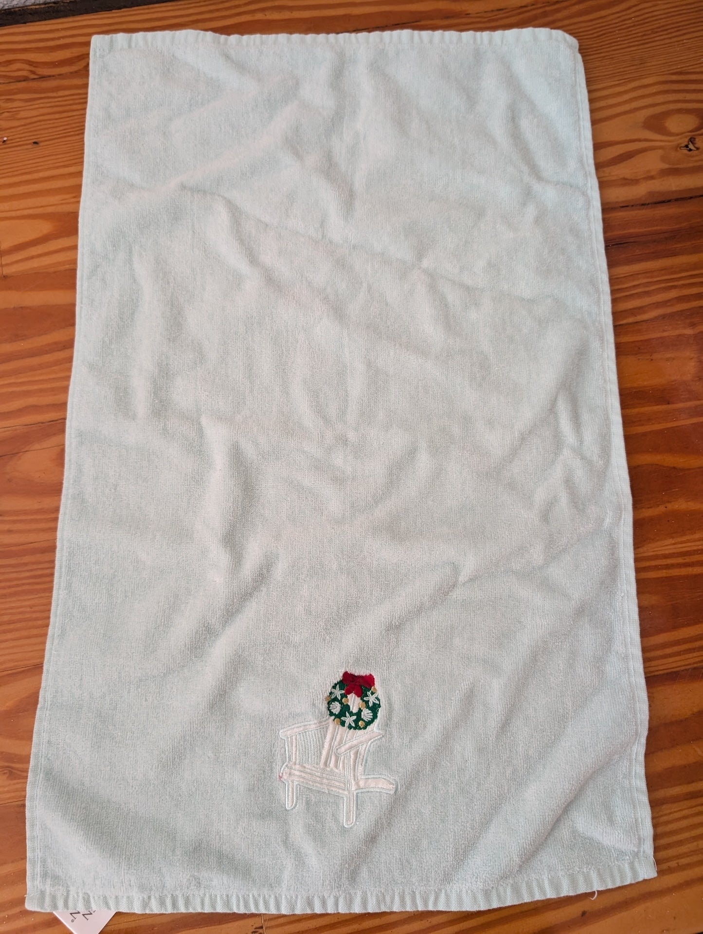 Adirondack Chair Guest Towel from Unknown -  Linens (Cotton Kitchen Linens, Coastal, Beach, Cabin, Light Blue, White, Green, Red)