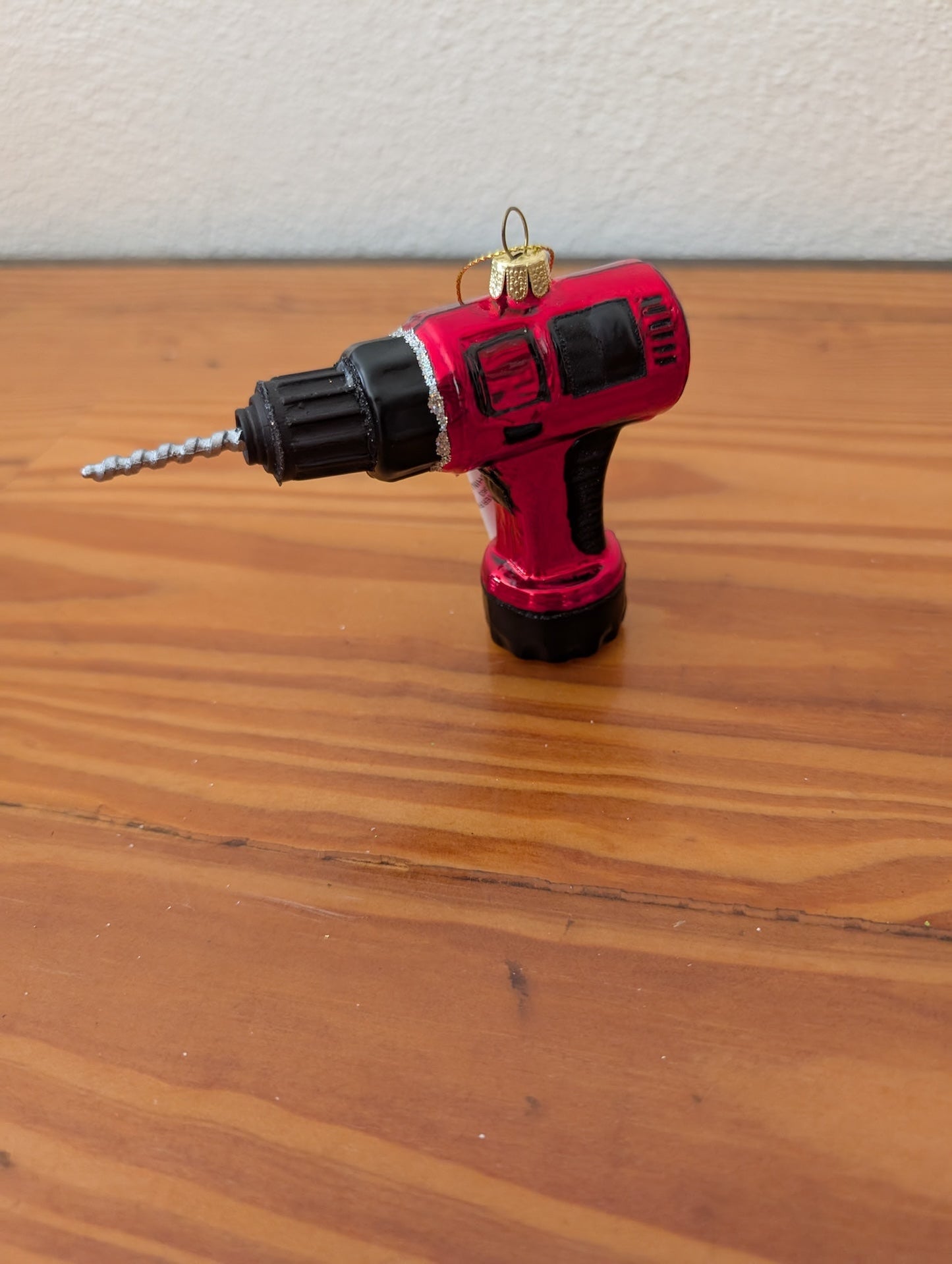 Power Drill Ornament from Unknown -  Ornaments (Glass Ornament, Novelty, Hobby, Red, Black, Silver)