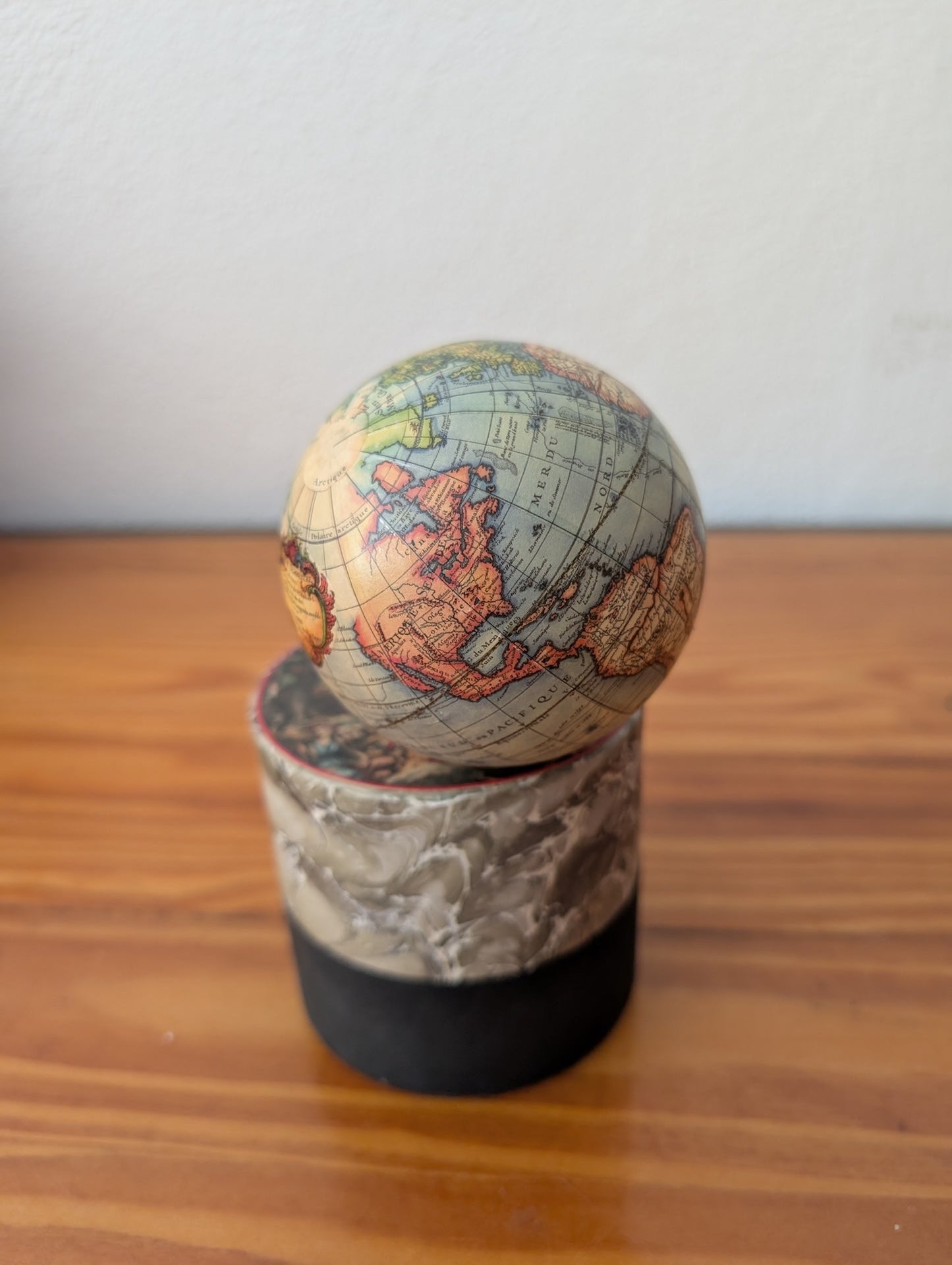 Mini Antique Style Globe from Unknown -  Decor (Paper, Plastic, Cardboard Desktop Globe, Traditional, Office, Library, Multicolor, Antique)