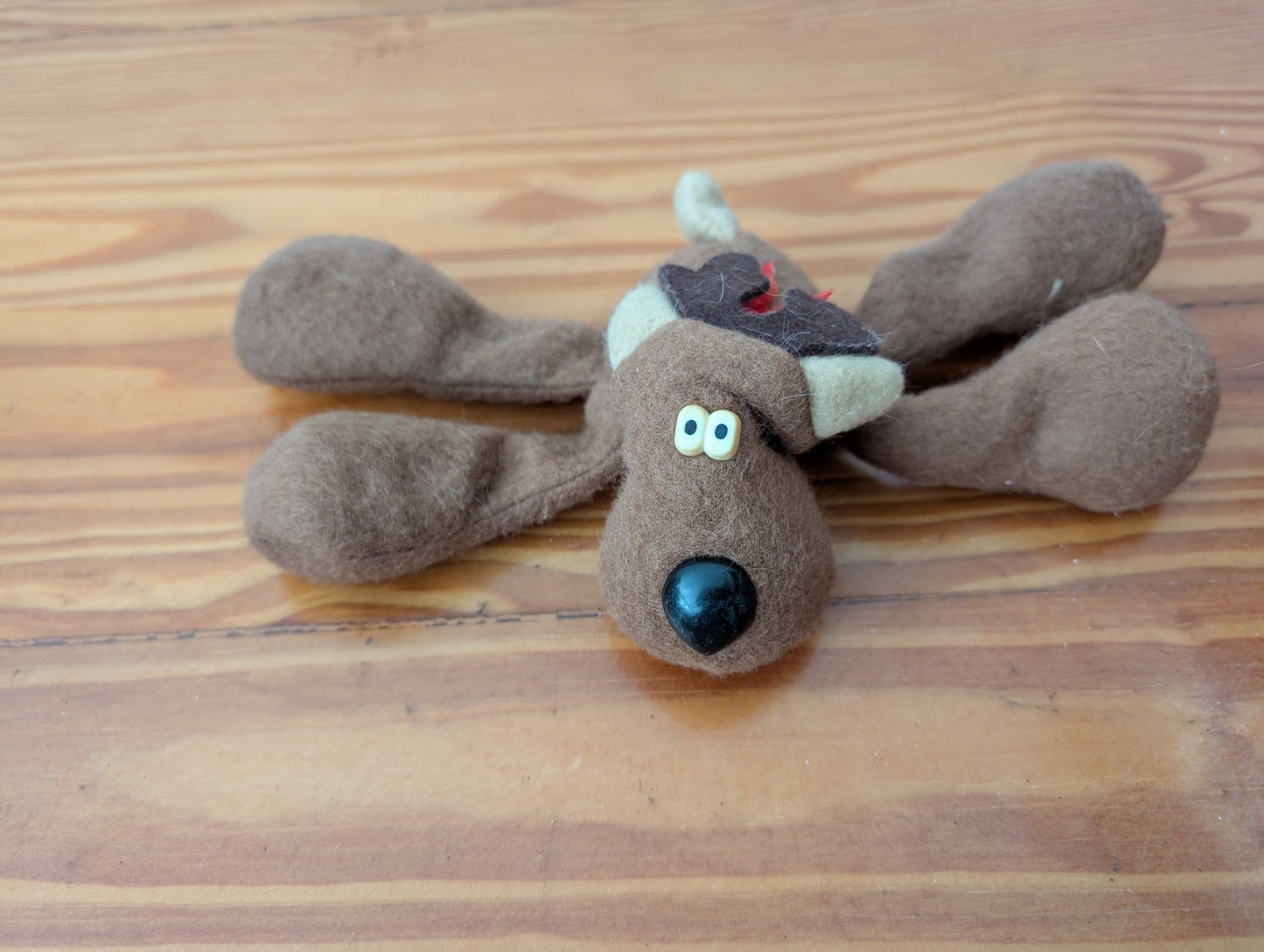Plush Reindeer Ornament from Unknown -  Holiday Decor (Fabric, Plush Ornament, Rustic, Craft, Brown)
