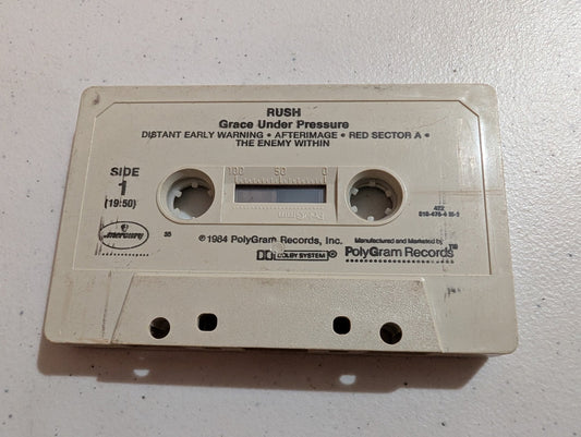 RUSH Grace Under Pressure  - CASSETTE only USA 1984