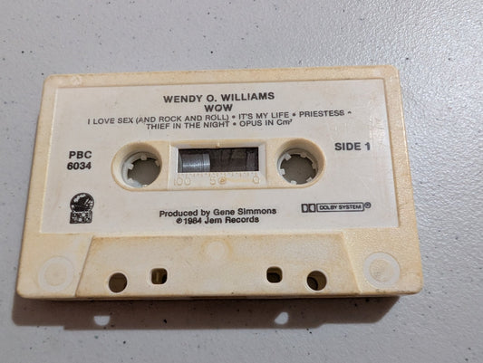 Wendy O. Williams -  Wow Cassette Tape Passport Records 1984 Punk Rare - cassette only