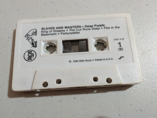 Deep Purple Slaves And Masters 1990 RCA Records 2421-4-R Cassette Only