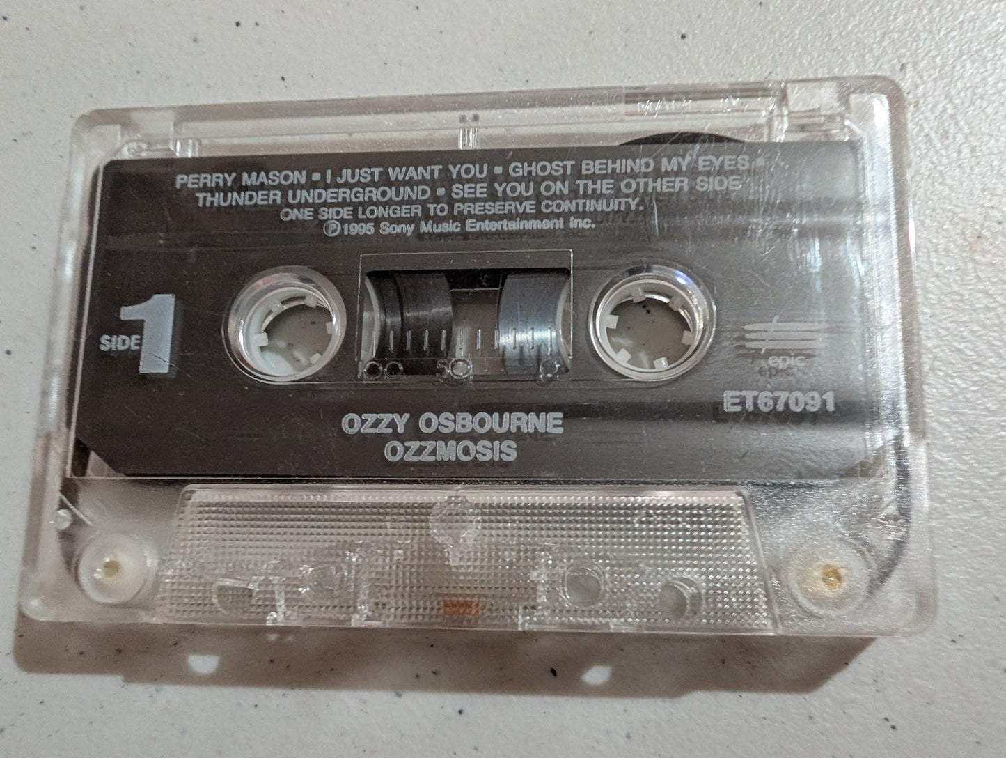 Ozzy Osbourne - Ozzmosis (Cassette only, Oct-1995, Epic) Ozzy Osbourne Music Tape