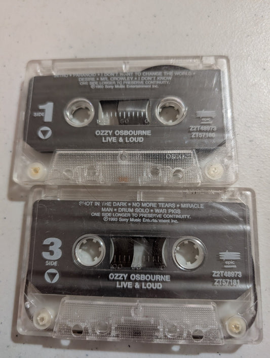 Ozzy Osbourne Live & Loud - Two tape set (Cassette only, Jun-1993, Epic)