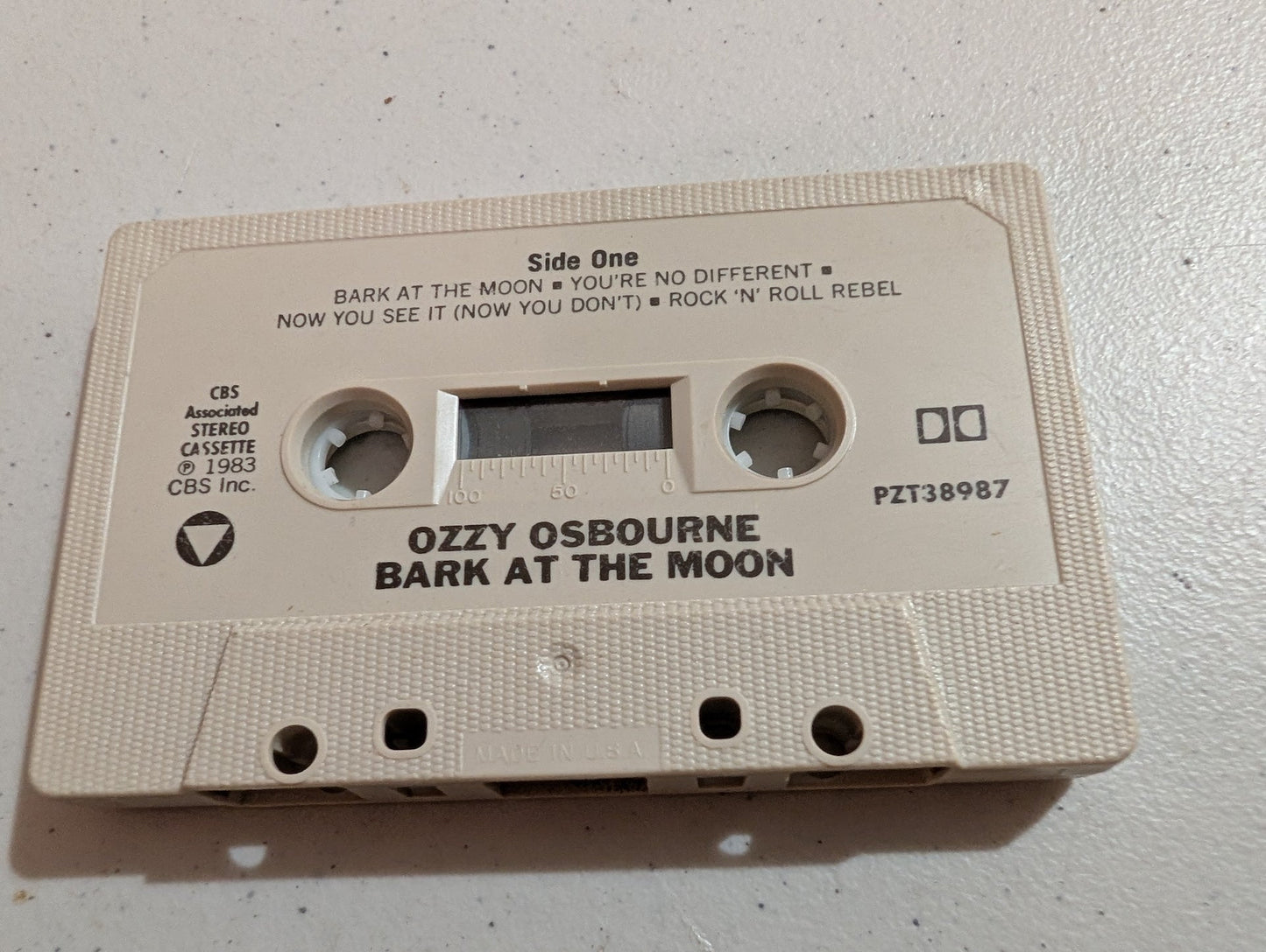 Ozzy Osbourne – Bark At The Moon (Cassette only, US, 1983, CBS)