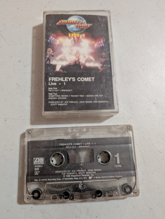 Frehleys Comet Live + 1 cassette  1988 Megaforce Records ACE FREHLEY KISS