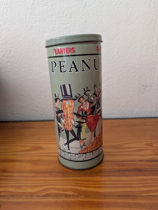 Planters Peanuts Collector Tin from Planters - 1980s (reproduction of older design) Collectibles (Tin Advertising Tin, Vintage, Advertising, Americana, Sage Green, Multicolor)