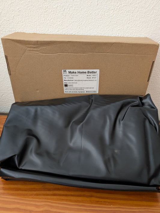 Foldable Projector Screen from Make Home Better / MROSOT -  Electronics / Home Theater (Fabric Projector Screen, Home Theater, White, Black)