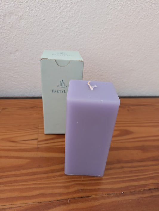 Square Pillar Candle from Partylite -  Candles (Wax Candle, Modern, Minimalist, Lavender)