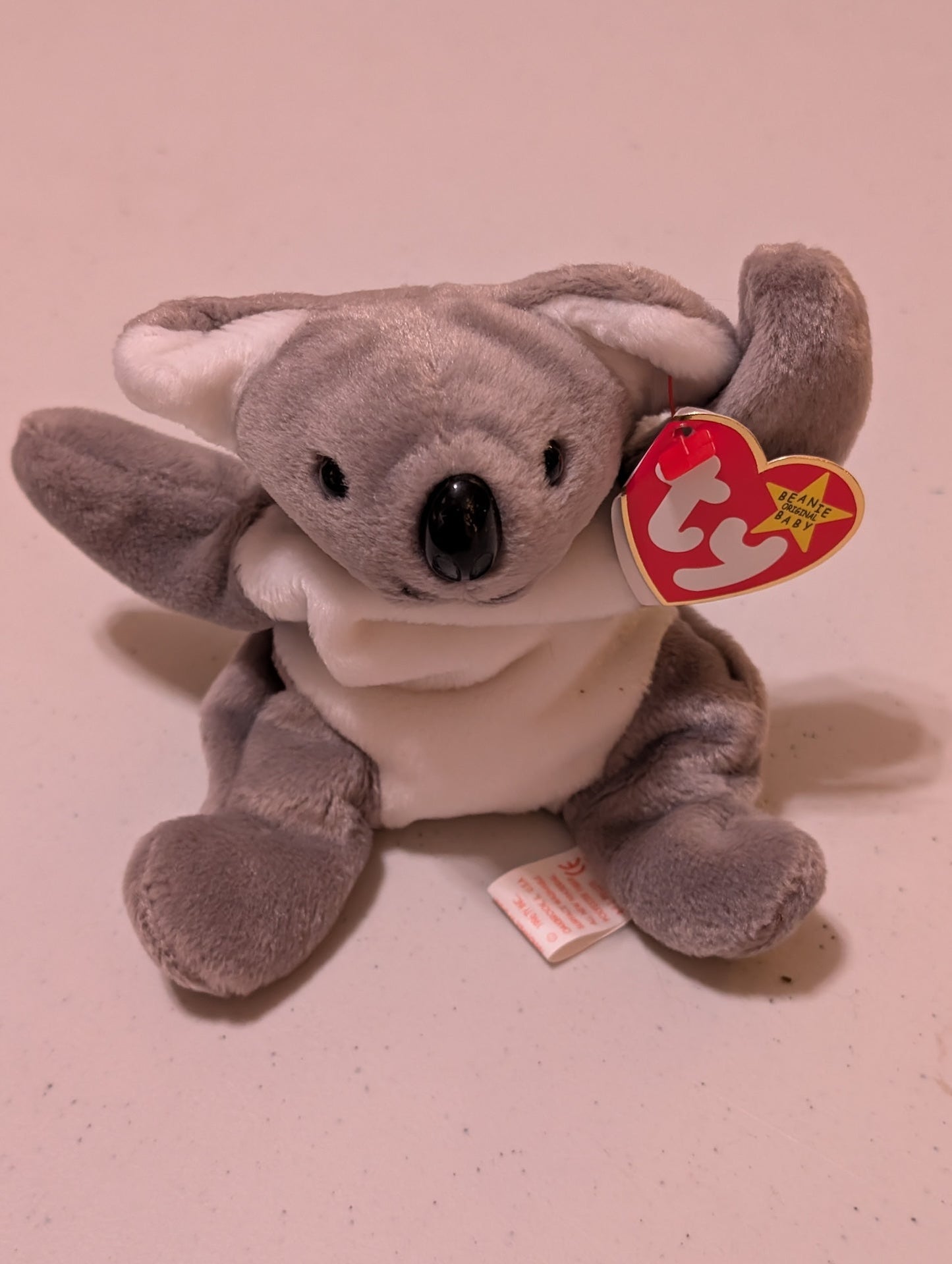 Eucalyptus the Koala - Ty Beanie Baby (Gray, 2000, Plush Toy, Stuffed Animal, MWMT, Vintage, Retired)