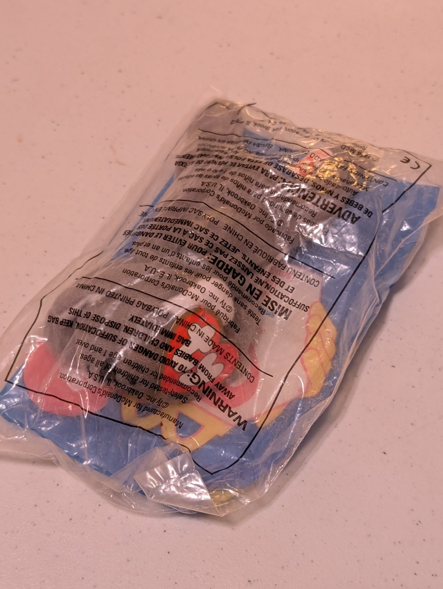 Pinchers - McDonald's / Ty Teenie Beanie Baby (Red, 1993, Plush Toy, Vintage, Stuffed Animal, Retired)