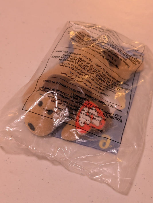 Spunky - McDonald's / Ty Teenie Beanie Baby (Brown, 1997, Plush Toy, Vintage, Stuffed Animal, Retired)