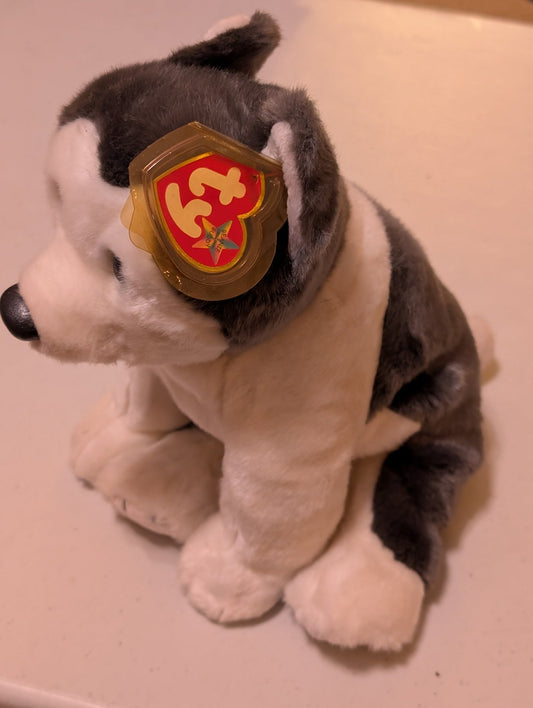 NANOOK the DOG TY BEANIE BUDDY 1999 - MINT with MINT TAG (MWMT, Vintage, Retired, with Tag, VTG, Stuffed Animal, Plush, Toy)