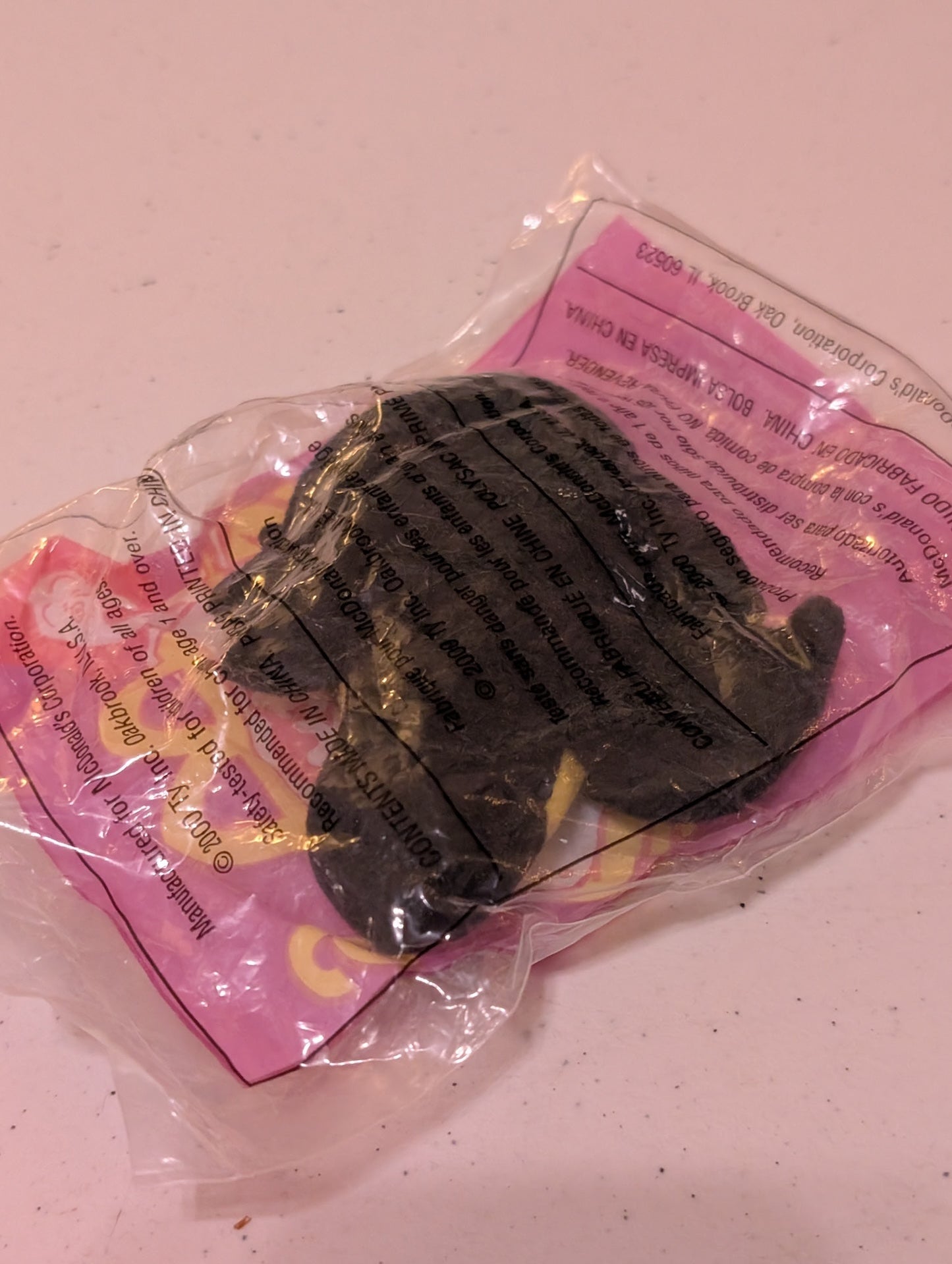 Bumble the bee - McDonald's / Ty Teenie Beanie Baby (Black, 1996, Plush Toy, Vintage, Stuffed Animal, Retired)