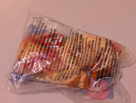 Lips - McDonald's / Ty Teenie Beanie Baby (Pink, Yellow, Blue, 2000, Plush Toy, Vintage, Stuffed Animal, Retired)