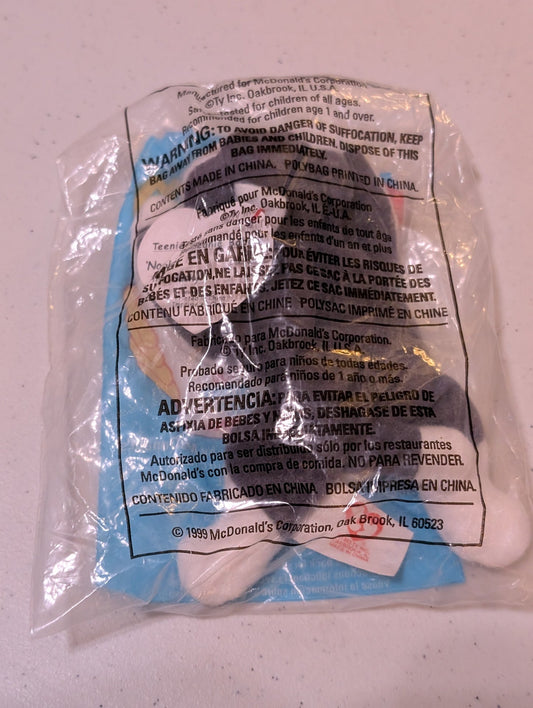 Waddle - McDonald's / Ty Teenie Beanie Baby (Black, White, Yellow, 1995, Plush Toy, Vintage, Stuffed Animal, Retired)