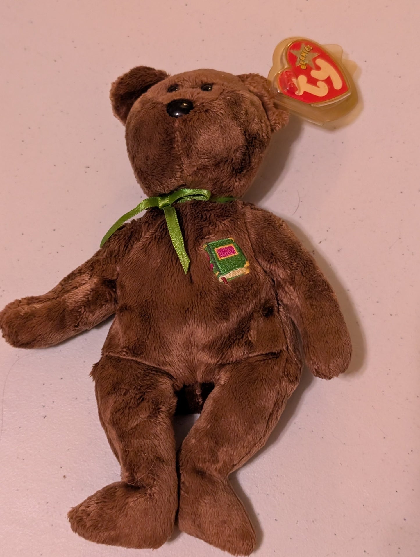 Teacher the Bear - Ty Beanie Baby (Brown, 2003, MWMT, Plush, Toy, Stuffed Animal, Vintage, Retired)