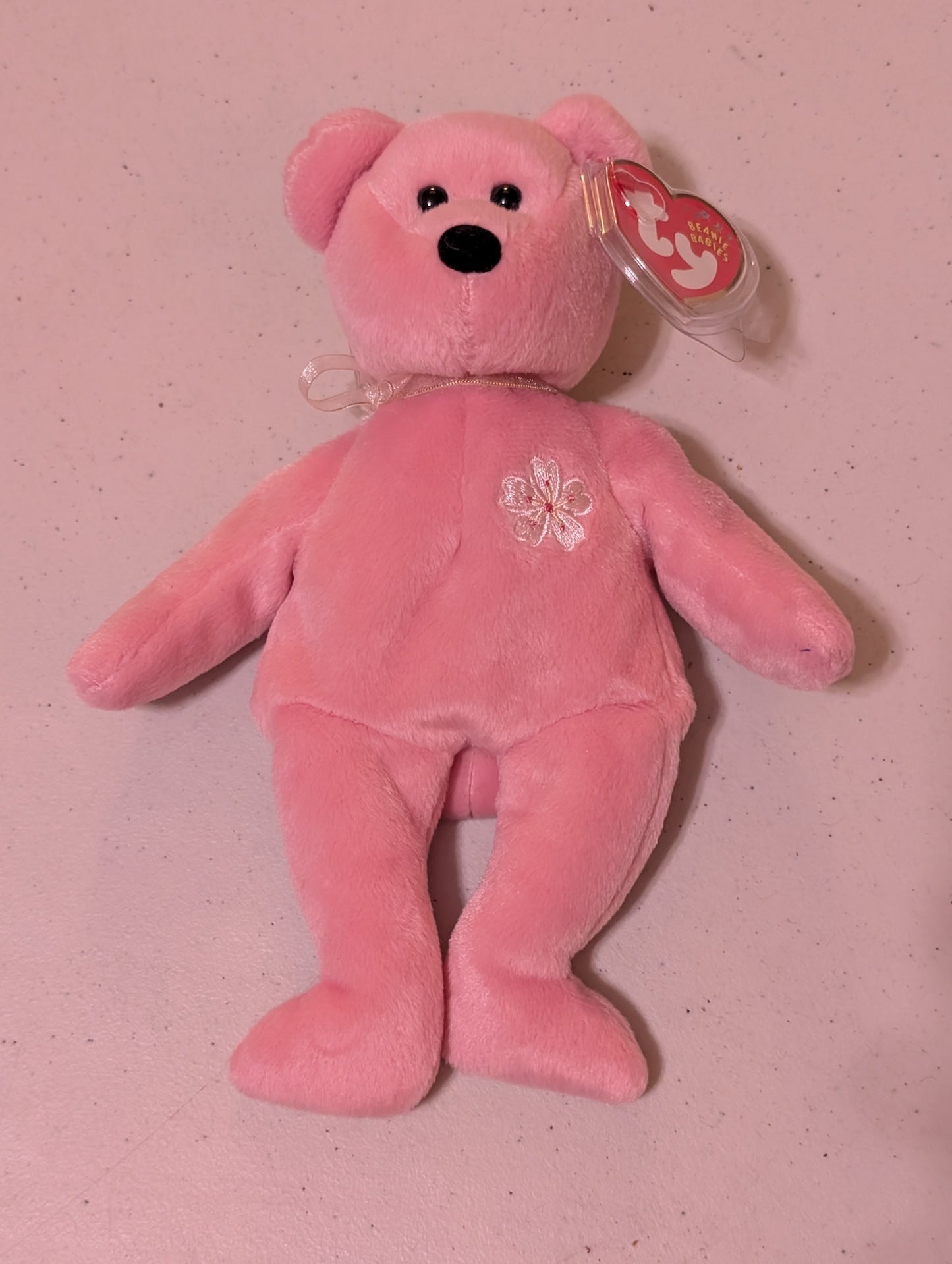 Sakura the Bear - Ty Beanie Baby (Pink, 2000, MWMT, Plush, Toy, Stuffed Animal, Vintage, Retired)