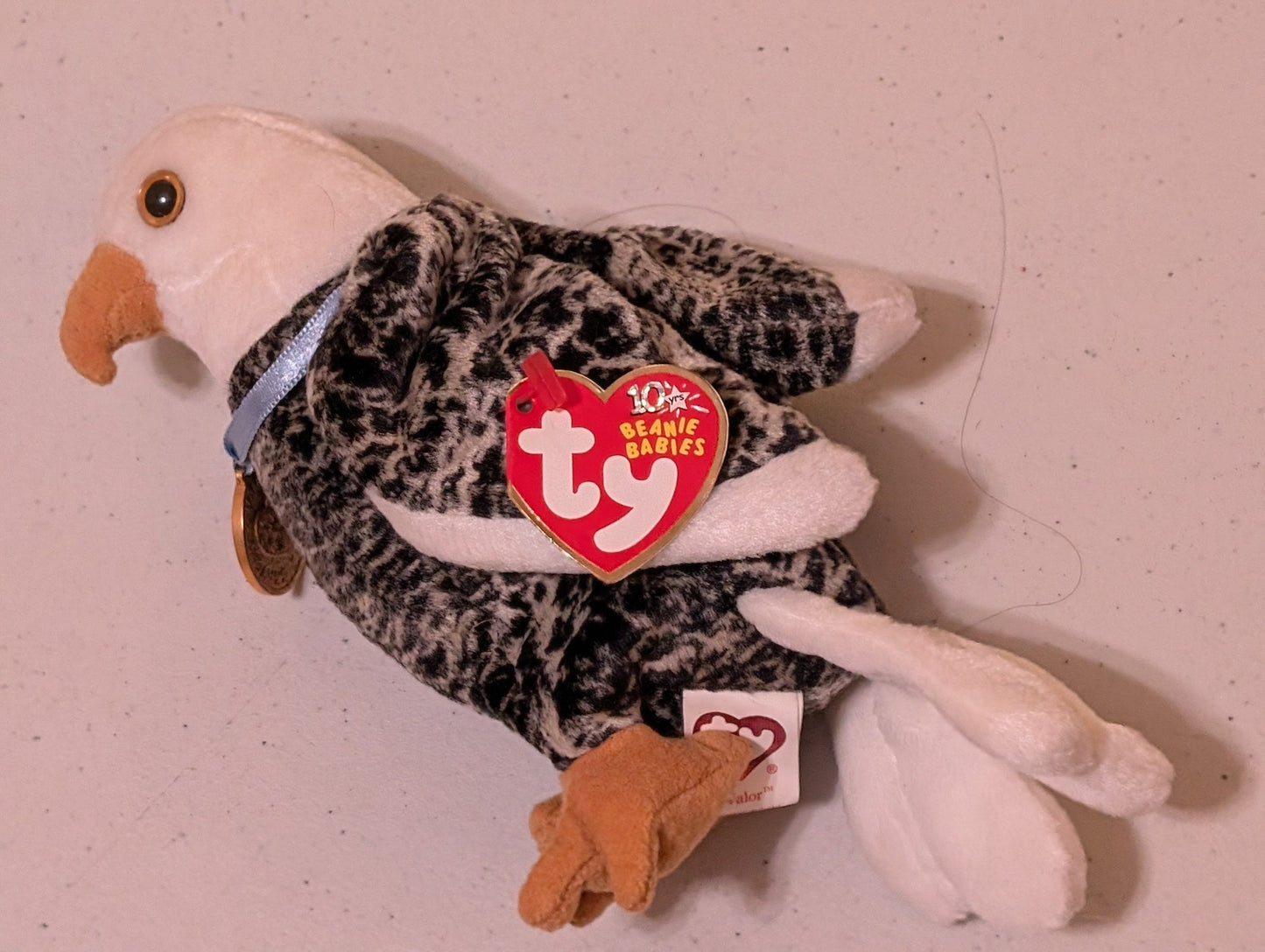 Valor the Eagle - Ty Beanie Baby (White, Black, 2003, MWMT, Plush Toy, Stuffed Animal, Vintage, Retired)
