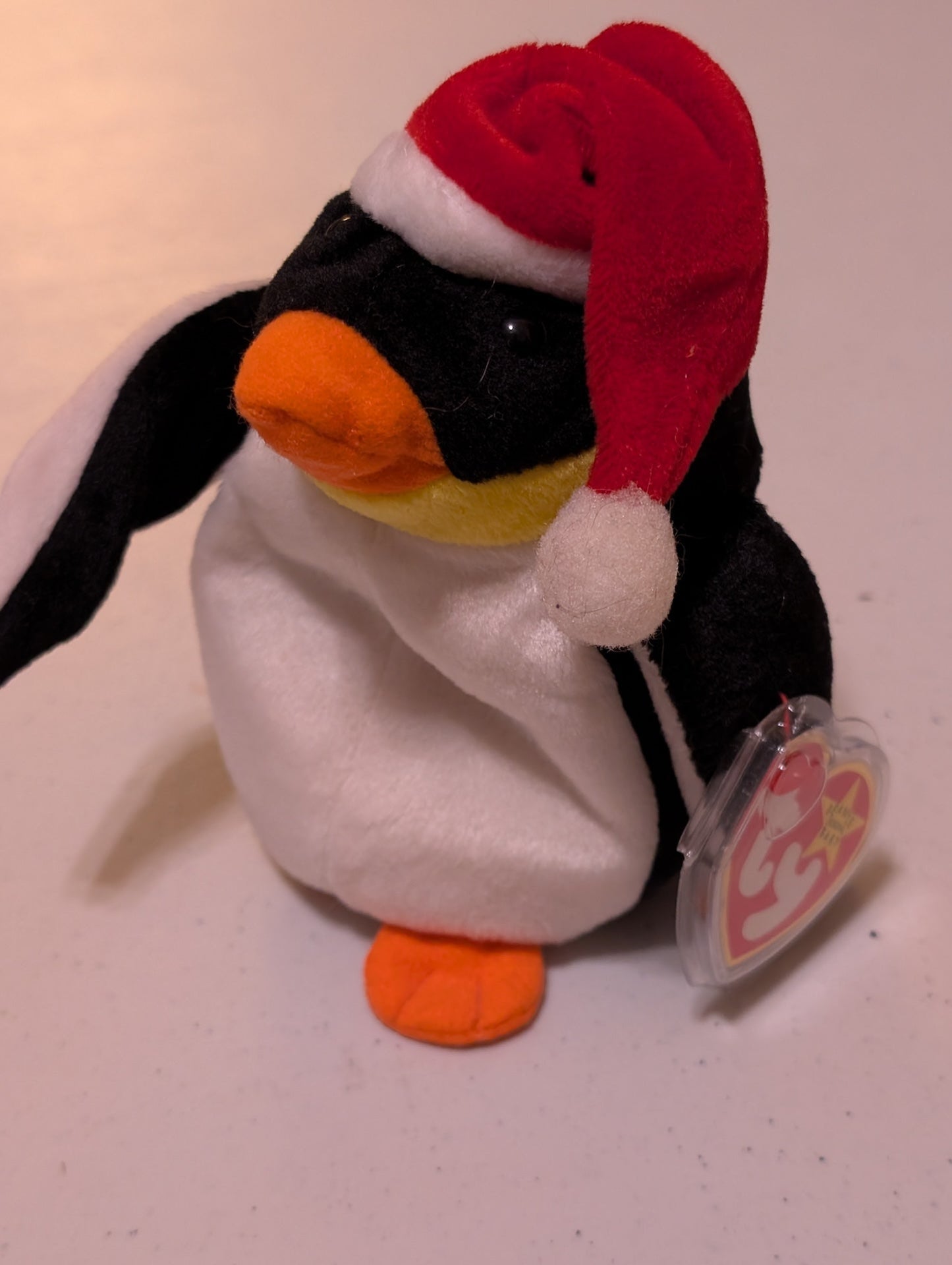Penguin the Penguin - Ty Beanie Baby (Black, White, 1998, Vintage, MWMT, Plush, Toy, Stuffed Animal, Retired)