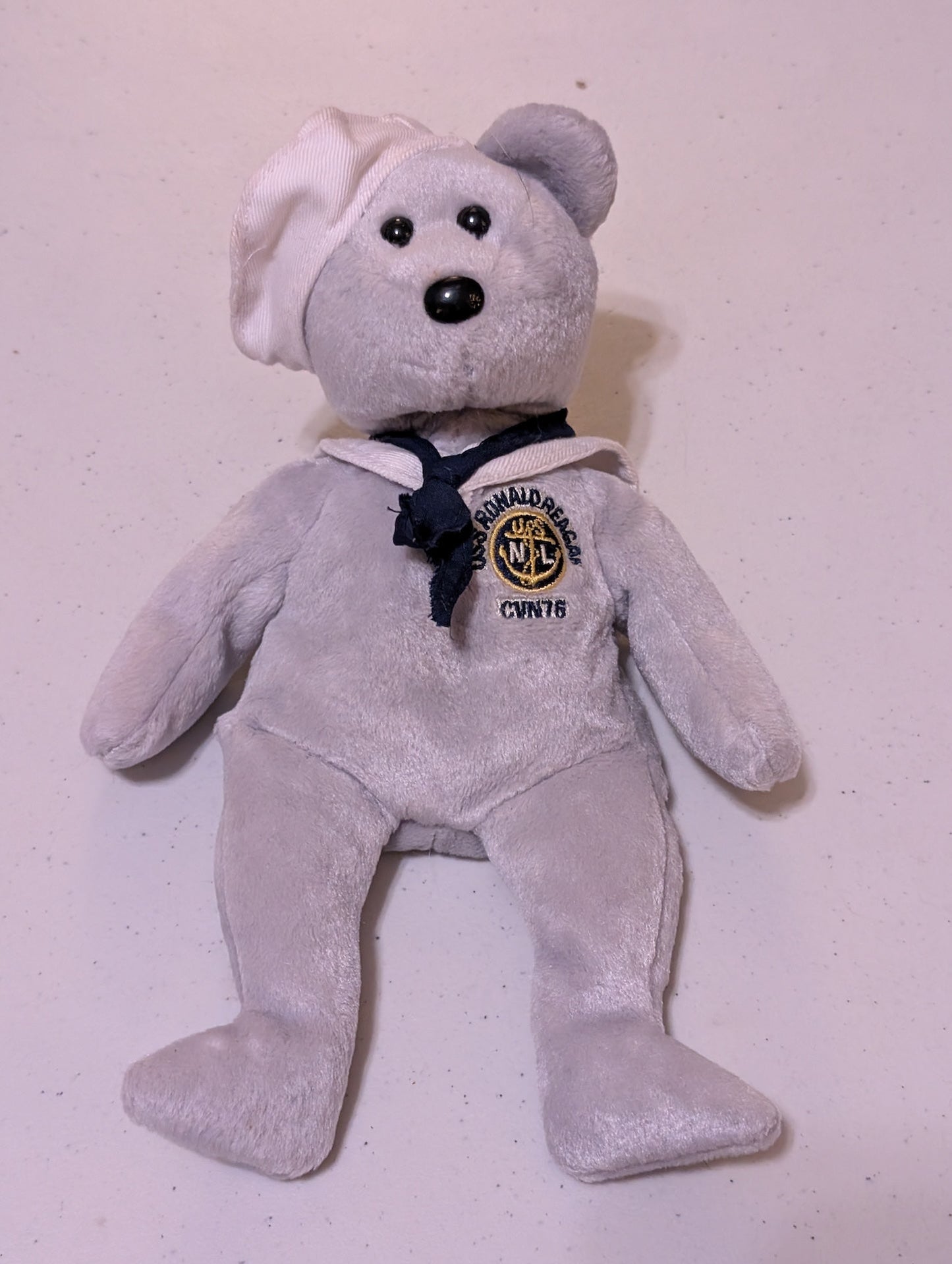 Ronald Reagan USS CVN 76 "Ronnie Beanie Baby - Exclusive to The Reagan Library TY Beanie Baby (Vintage, Retired,VTG, Stuffed Animal, Plush, Toy)