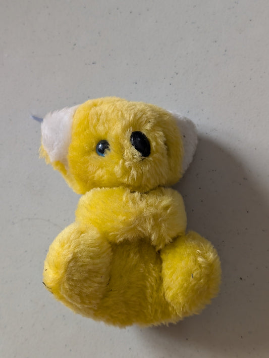 Small Yellow Bear - Unbranded Plush Toy (Yellow, 1980s, Bear)