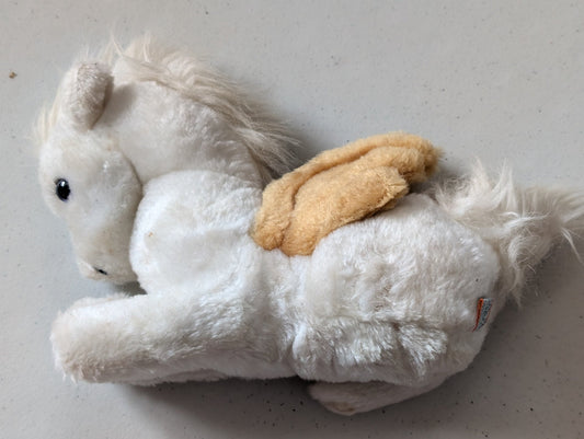 Vintage Pegasus - Unbranded Plush Toy (White, 1980s, Pegasus)