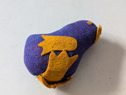 Felt Penguin - Unbranded Plush Toy (Blue, Yellow, 1980s, Penguin)