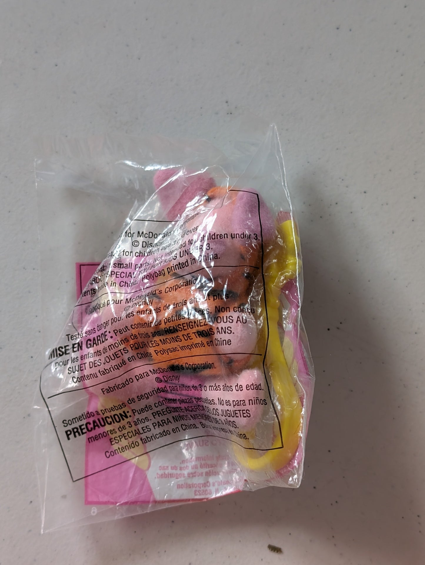 Winnie the Pooh Keychain - Kanga & Roo - McDonald's / Disney Happy Meal Toy (Brown, 1999, Keychain)