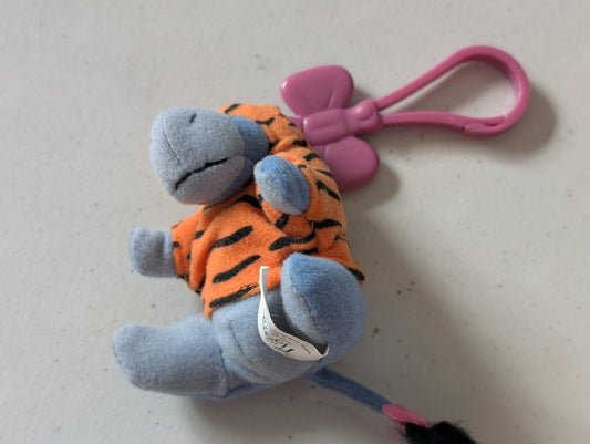 Winnie the Pooh Keychain - Eeyore - McDonald's / Disney Happy Meal Toy (Blue, 1999, Keychain)
