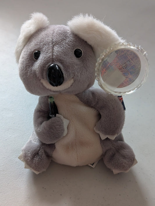 Quala the Koala Australia- #0220 1999(Coke, Coca-Cola, Cocoa Cola International, MWMT, Vintage, Retired, with Tag, VTG, Stuffed Animal, Plush, Toy, Bean Bag)