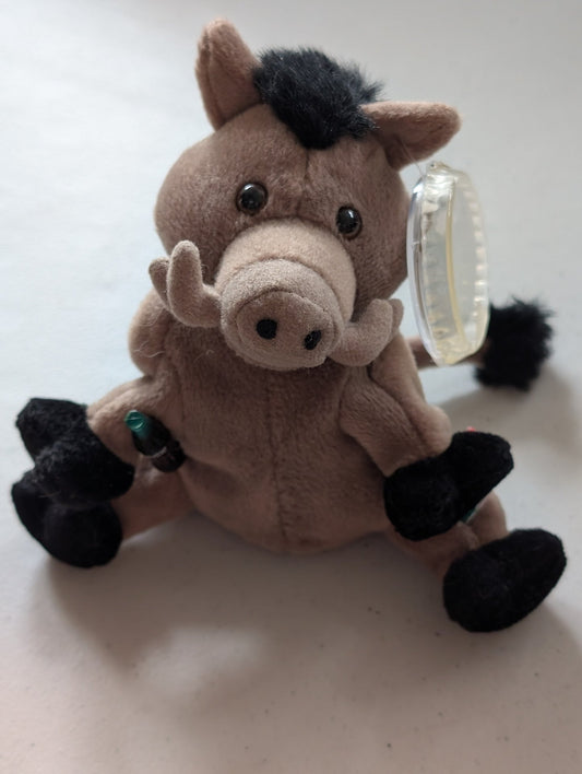 Lors Wild Boar Italy #0234(Coke, Coca-Cola, Cocoa Cola International, MWMT, Vintage, Retired, with Tag, VTG, Stuffed Animal, Plush, Toy, Bean Bag)