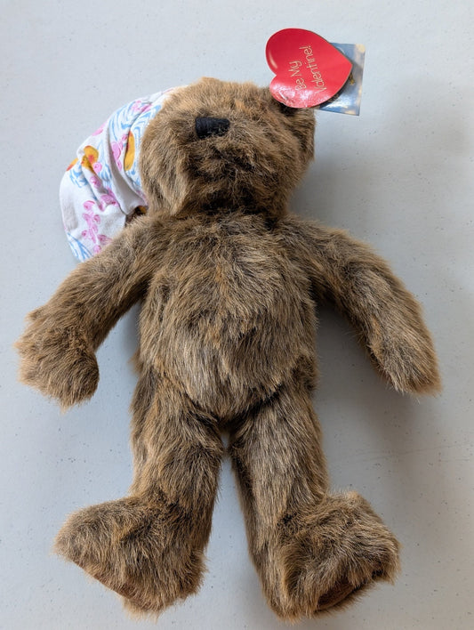Duck Pajamas Bear Nick and Nora by Dakin 14"(MWMT, Vintage, Retired, with Tag, VTG, Stuffed Animal, Plush, Toy, Nick and Nora)