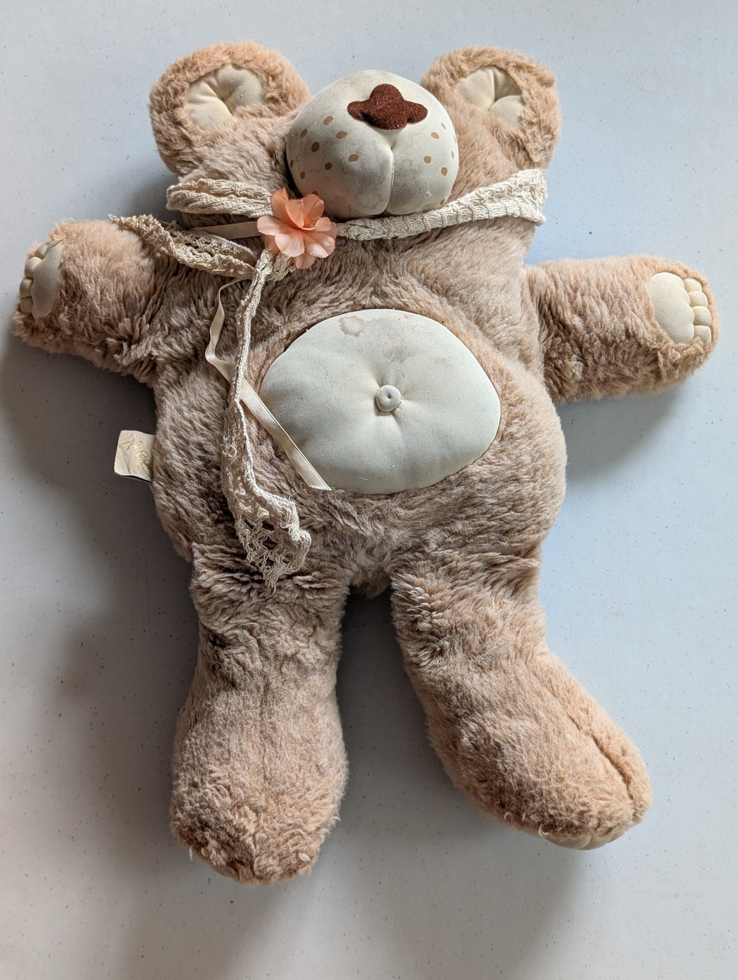 Dudley Furskins Plush Teddy Bear Xavier Roberts 1983-84 22"  (Vintage, Retired, VTG, Stuffed Animal, Plush, Toy, Large)