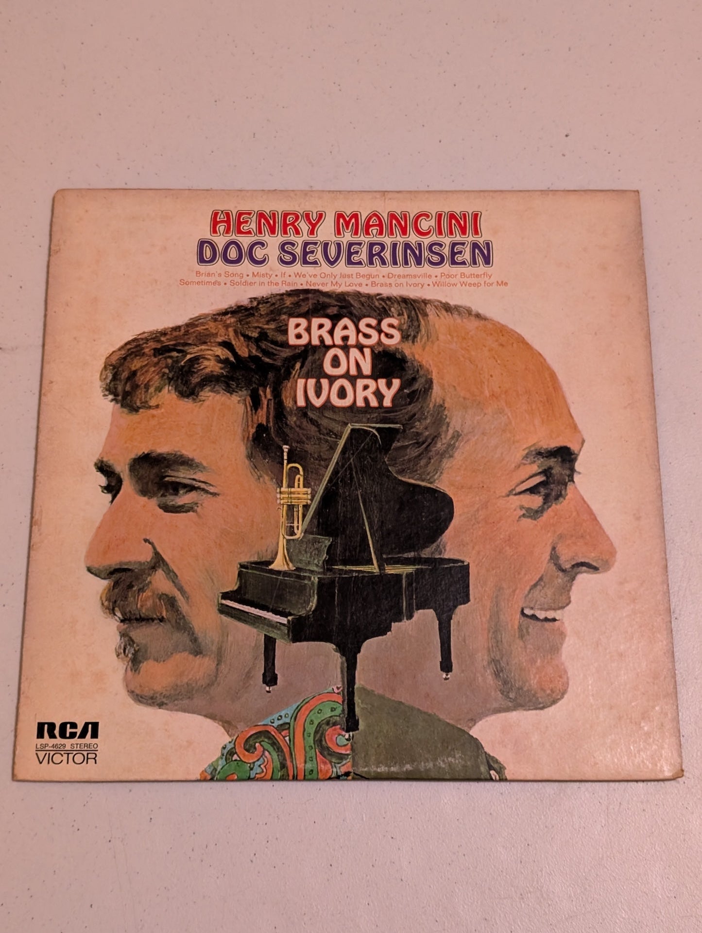 Henry Mancini Doc Severinsen Brass on Ivory RCA 1972 Record Album Vinyl LP