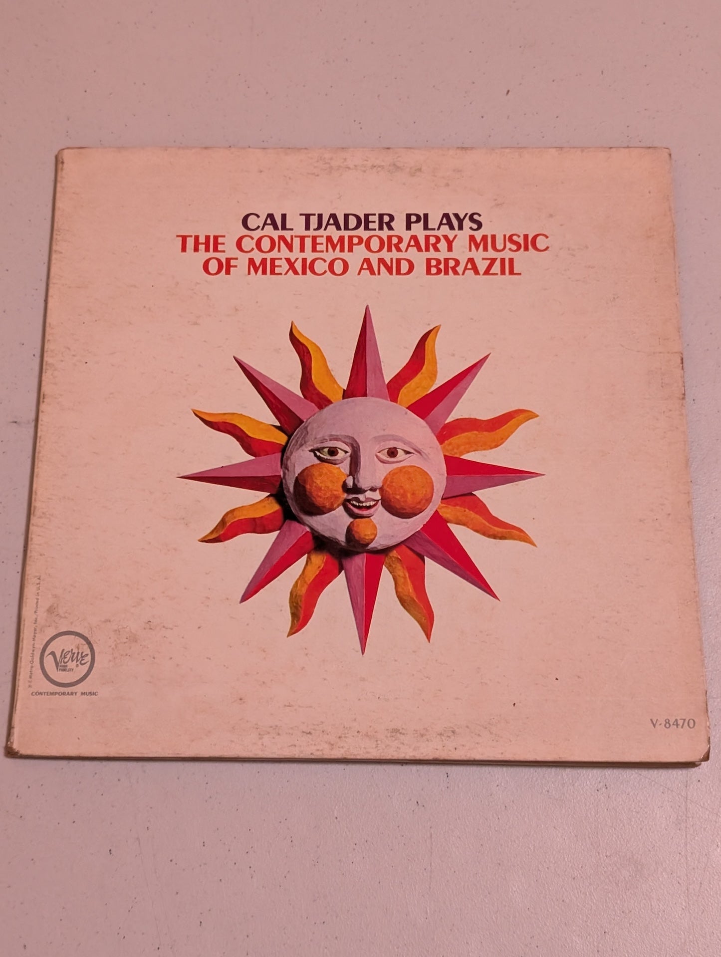 Cal Tjader - Contemporary Music of Mexico & Brazil Verve LP V6-8470 JAZZ STEREO
