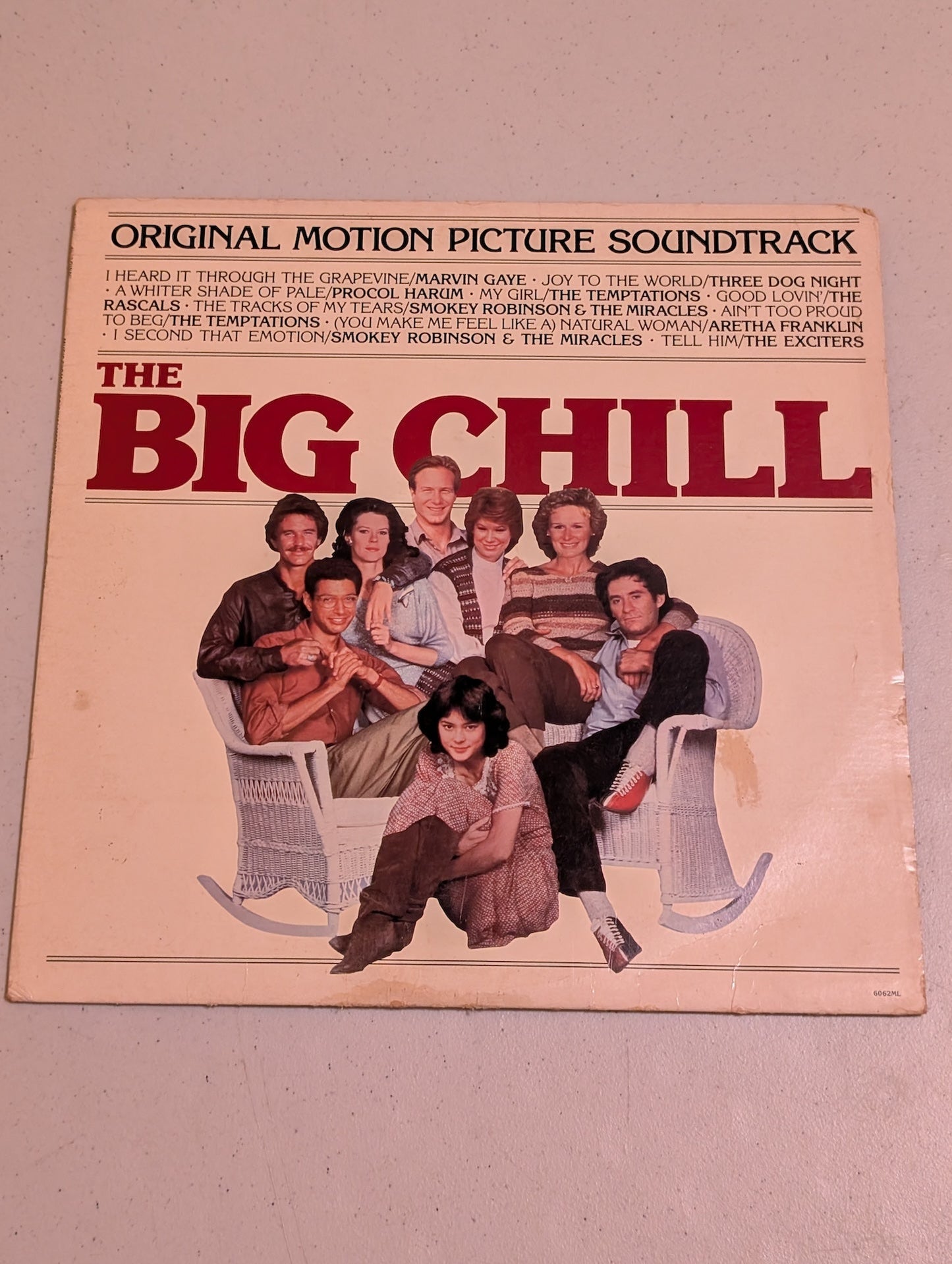 The Big Chill Original Motion Picture Soundtrack Vinyl LP 1983 Motown 6062ML