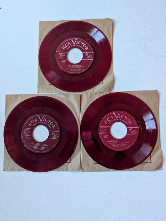 Mario Lanza singing Temptation and Lygia 45 RPM vinyl