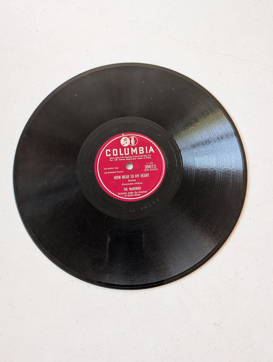 THE MARINERS HOW NEAR TO MY HEART/IT IS NO SECRET COLUMBIA RECORDS 78 RPM 176-85